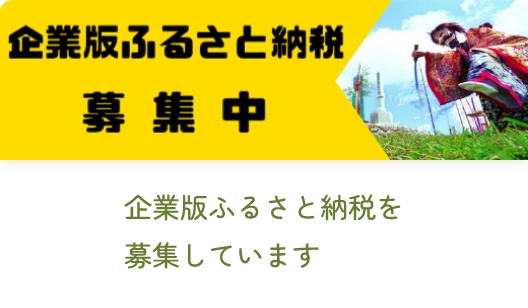 企業版ふるさと納税を募集しています